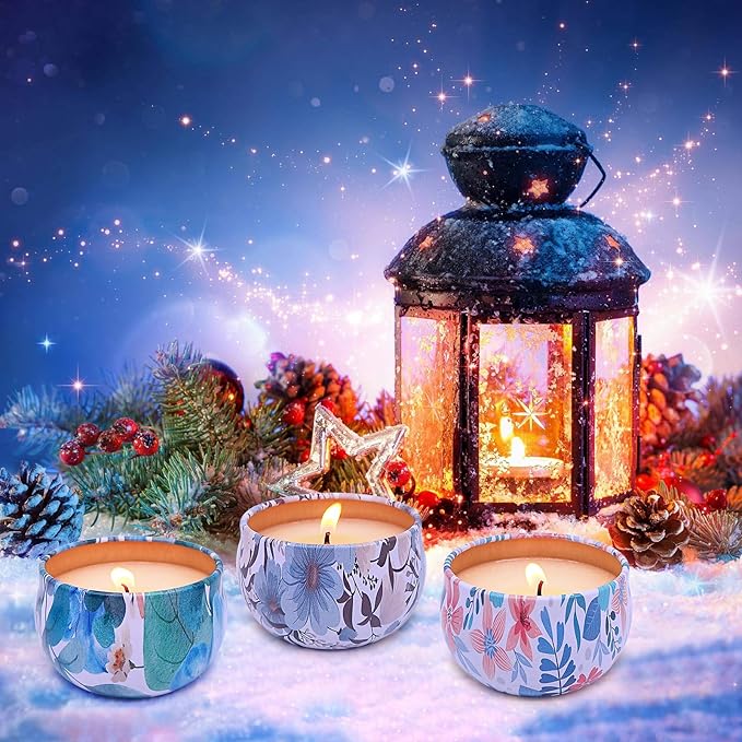 Scented Candles Gift Set of 9 Packs, Aromatherapy Candles for Christmas, Anniversary, Birthday, Valentine's Day, Mother's Day Gifts Idea, Soy Wax Candles