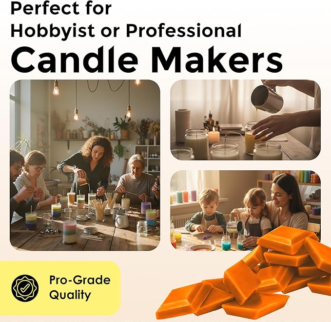 Yellow Candle Dye - Made in The USA - Premium Colorants - Highly Concentrated - Popular Colors for Paraffin or Soy Wax - Great for Professionals or Hobbyist - 10 Dye Chips