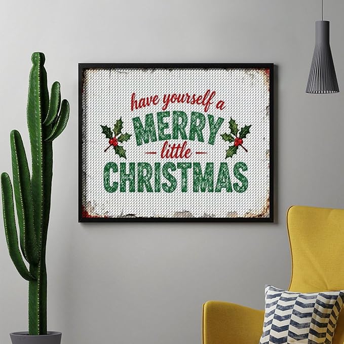 AIVKIEJK Diamond Painting Kits for Adults - Merry Christmas Santa Painting DIY 5D Full Drill Diamond Dots Paintings with Diamonds Gem Art and Crafts Home Decor 16"x20"