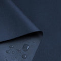 Waterproof Marine Canvas Fabric by The Yard 58"W 600D PVC Backing Water-Resistant Polyester Fabric Upholstery Material for Outdoor Indoor Marine Awning Tent Boat Furniture Cover DIY, 8 Yards Navy Blue