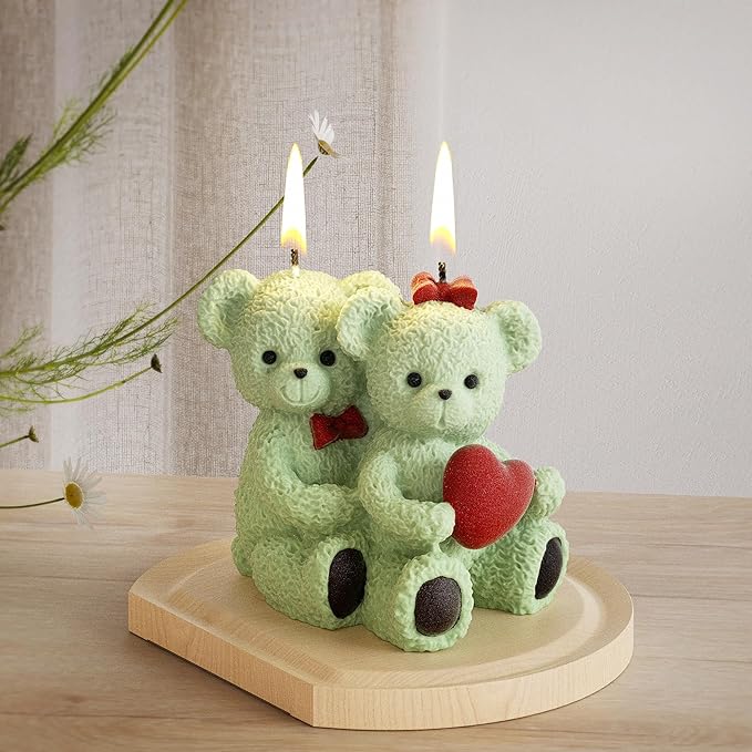 Bear Soap & Candle Mold - Animal & 3D Silicone Mold for Resin Casting & Home Decor