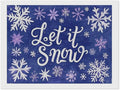 AIVKIEJK Diamond Painting Kits for Adults - Festive Snowflake Christmas Let It Snow Painting DIY 5D Full Drill Diamond Dots Paintings with Diamonds Gem Art and Crafts Home Decor 12"x16"