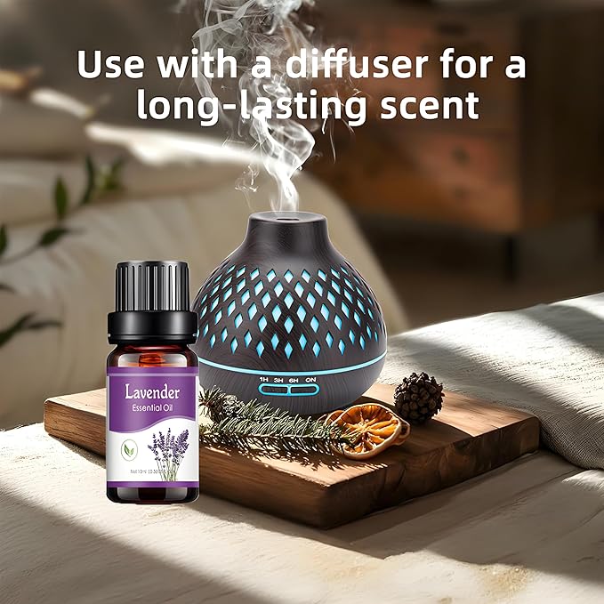 Essential Oils Set - 5 Blends for Diffusers, Home Care, Candle Making Scents, Fragrance, Aromatherapy, Humidifiers, Gifts - Peppermint, Lemongrass, Lavender,Lemon, Orange (5pcs)