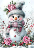 Genius maker Christmas Snowmen Diamond Painting Kits for Adults, 5D Diamond Art Kit for Adults Beginners, DIY Full Drill Gem Art Diamonds Painting Pictures Crafts Kit for Home Wall Decor 12x16inch