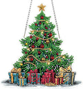MOGTAA Christmas Diamond Art Hanging Kits for Adults Kids, Christmas Tree Diamond Art Suncatchers, 5D Special Shape Diamond Painting Gem Art for Home Garden Wall Decor