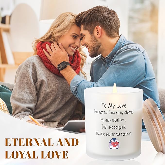 Cookie Strong Scented Candle, 10oz Candle Jars Single Wick Candle, Slow Burning Natural Soy Wax, Valentine's Day Gifts for Lover Wife Women Birthday Christmas