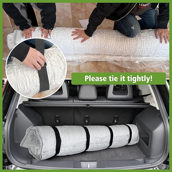 King Size Mattress Vacuum Bag for Memory Foam Latex Mattress Upto 14 Inch, Moving Shipping and Storage
