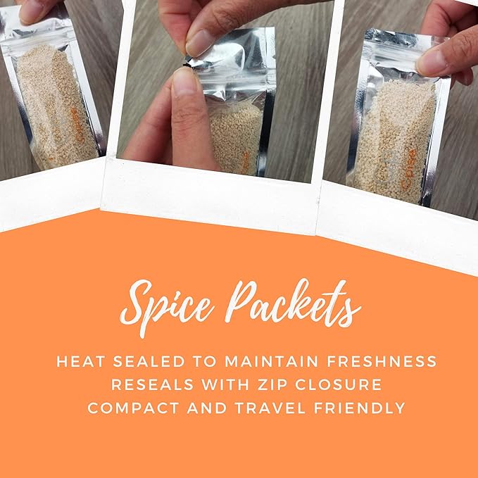 Cpise ORGANIC Camping Spice Set with 8 Essential Spices for Camping & Travel