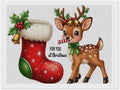 AIVKIEJK Diamond Painting Kits for Adults - Deer Sugar Bell Holiday Christmas Painting DIY 5D Full Drill Diamond Dots Paintings with Diamonds Gem Art and Crafts Home Decor 12"x16"