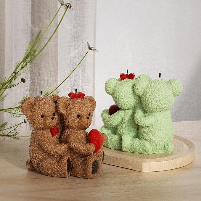 Bear Soap & Candle Mold - Animal & 3D Silicone Mold for Resin Casting & Home Decor