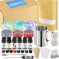 LPZNUYVC Candle Making Kit for Adults, 160Pcs DIY Beeswax Candle Making Supplies with Melting Pot and Tins, Complete Candle Maker Starter Kit for Beginners, Arts and Crafts Gifts for Women