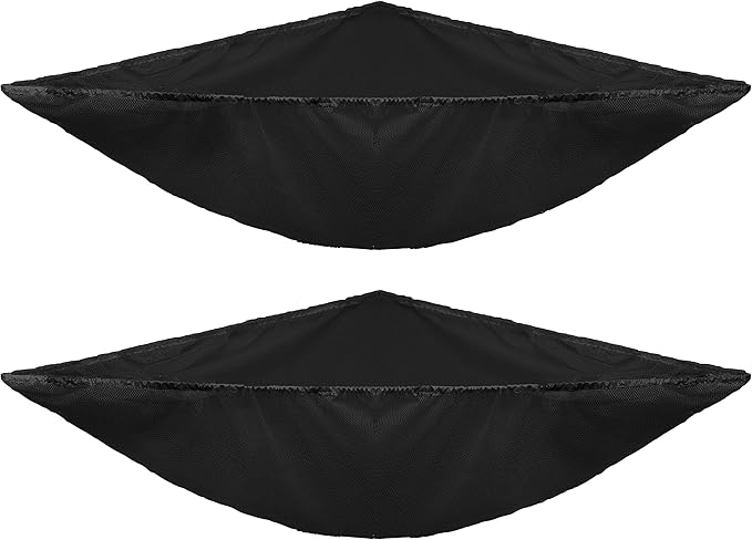 Simple Houseware 2 Pack Stuffed Animal Toy Hammock Net, Corner Wall Storage for Kids Room, Black