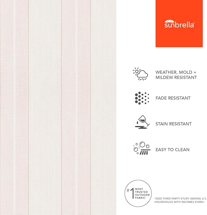 Sunbrella Fabric by The Yard | Official Sunbrella Seller | Indoor or Outdoor Upholstery Fabric for Chairs, Cushions, Drapery, Pillows, Furniture | Carlo Sand