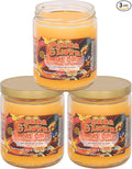Smoke Odor Exterminator 13oz Jar Candles (Peace & Love, 3) Set of Three Candles.