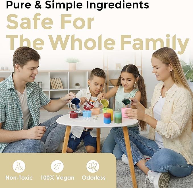 Ivory Candle Dye - Made in The USA - Premium Colorants - Highly Concentrated - Popular Colors for Paraffin or Soy Wax - Great for Professionals or Hobbyist - 25 Dye Chips
