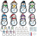 Tinlade 32 Set Winter Snowman Suncatchers Crafts Kit Christmas DIY Window Tissue Paper Hanging Ornaments Make Your Own Stained Glass Sun Catcher Xmas Winter Holiday School Home Classroom Activities