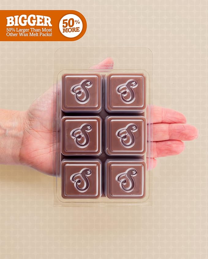 Bakery Wax Melts Variety Pack - Chocolate Fudge Brownie, Vanilla Bean, Cinnamon Bark - Formula 117 - 3 Highly Scented 3 Oz. Bars - Made With Natural Oils - Bakery Warmer Wax Cubes