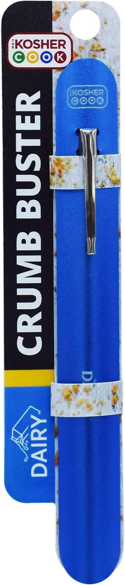Dairy Blue Crumb Buster – Quick and Efficient Metal Crumb Remover – Dust of Tables and Countertops for Quick Cleaning - Color Coded Kitchen Tools by The Kosher Cook