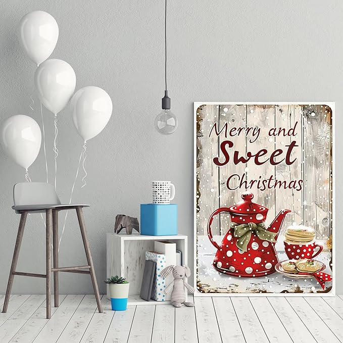 CZYWJMEI Christmas 5D Diamond Painting Kits for Adults Beginners,DIY Winter Teapot Teacup Diamond Art Kits,Full Round Drill Diamond Dot Gem Art Kits,Home Wall Decor 12x16nch