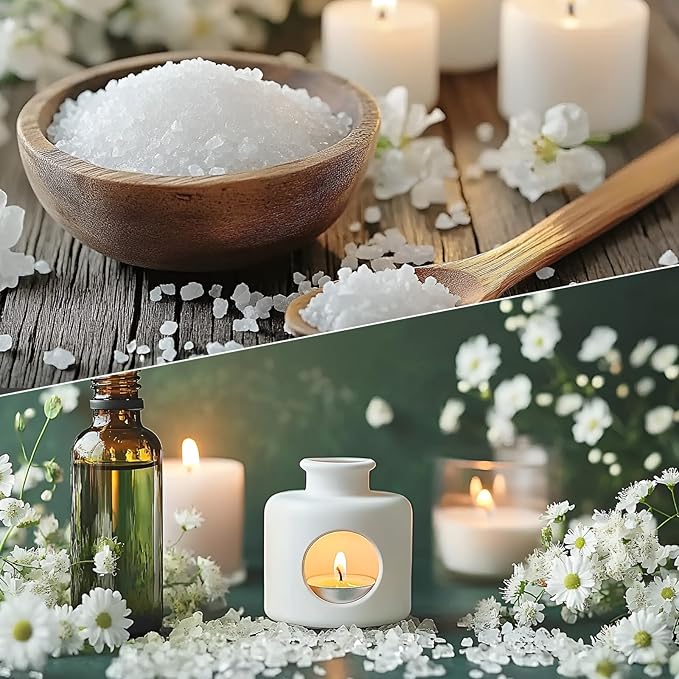 TJE Candle Making Kit - 4-Inch Cotton Pre-Waxed Wicks with Tabs, Stickers & Wooden Centering Tools for Soy, Beeswax, and Jar DIY Candles (100 Wicks + 10 Tools)