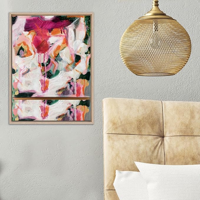 Pixy Canvas Floater Frame 8x24 for 1-1/2 (1.5) inch Deep Canvas Paintings/Canvas Prints/Wood Canvas Panels/Wall Art/Wall Decor/Home Decor/Artwork (Nordic White Oak, 8 x 24 inch, Portrait)
