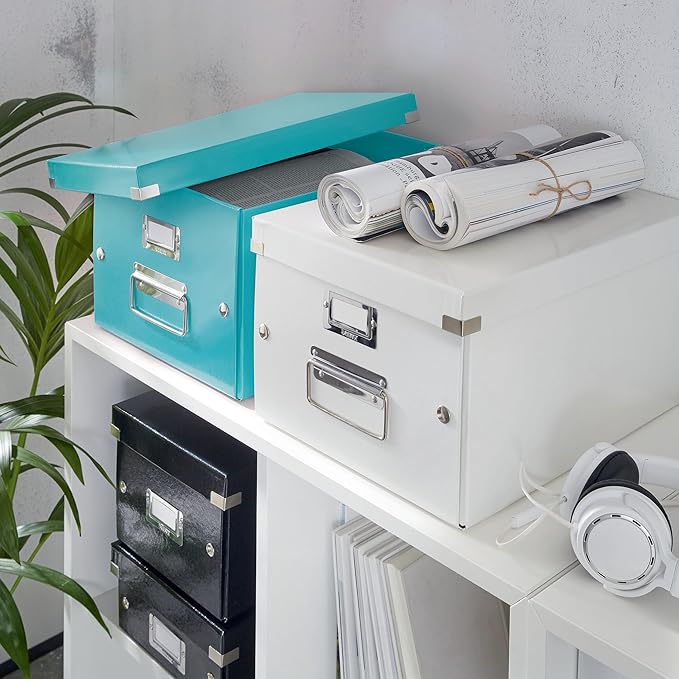 Leitz CD Storage Box, Ice blue, Click and Store Range, 60410051