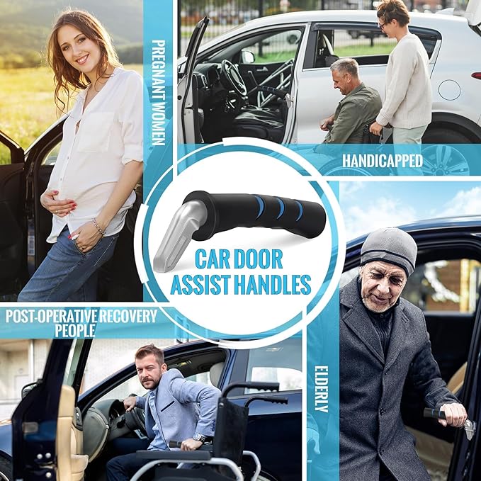 Car Door Handle for Elderly Car Handle Assist Support,Portable Auto Grab Handles for Handicap Seniors