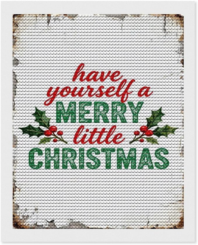 AIVKIEJK Diamond Painting Kits for Adults - Merry Christmas Santa Painting DIY 5D Full Drill Diamond Dots Paintings with Diamonds Gem Art and Crafts Home Decor 16"x20"