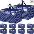 Fabspace Moving Bags, Extra Large Moving Supplies, Heavy Duty Storage Bags, Packing Bags with Reinforced Zippers & Handles, Collapsible Packing Boxes, Storage Totes for Moving, Packing, 125L, 10 Packs
