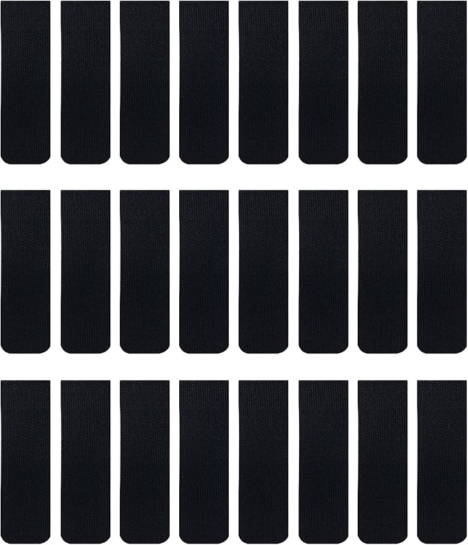 Cable Clams by Wrap-It Storage - 3" (24-Pack) Black - Cord Organizer for Appliances Strips with Adhesive for Office Organization and to Hide TV, Desk, or PC Cord Management