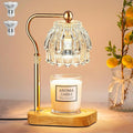 Candle Warmer Lamp with Timer - Flower Electric Wax Melter Warmer Adjustable Height for Jar Candles, Gift for Women, Mom, Christmas, Birthday,Home Decor