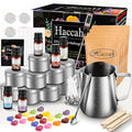 Haccah Complete Candle Making Kit,Candle Making Supplies,DIY Arts and Crafts Kits for Adults,Beginners,Including Wax, Wicks, 6 Kinds of Scents,Dyes,Melting Pot,Candle tins