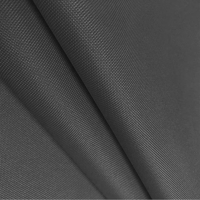 Foreate Waterproof Canvas Fabric by The Yard 600D Upholstery Fabric for Chairs 58" Wide Indoor Outdoor Water Resistant Canvas Polyester Material Sewing DIY Cloth, 3 Yards Grey