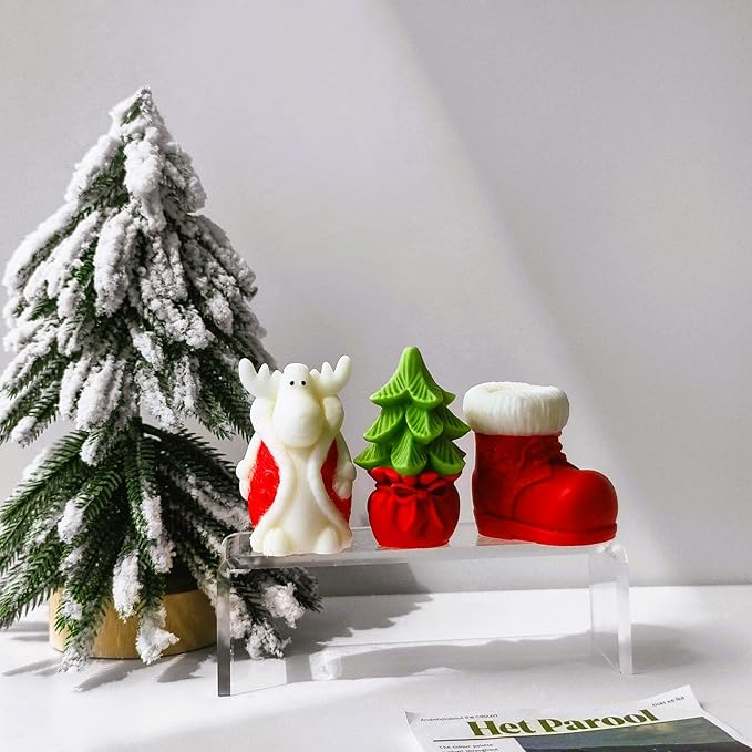 Elk Silicone Molds, Deer Candle Mold for Soap Soy Wax DIY Handcraft, Elk Resin Molds Gift Wedding Party Home Dinner Festive Days Car Decoration