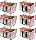 BlissTotes Clear Moving Bags Heavy Duty, 76L Extra Large Storage Bags with Zipper & Reinforced Handles, Waterproof PP Moving Totes for Clothes, Bedding, Comforters, Space Saving Storage (6 Pack)