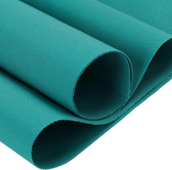 Thickened Waterproof Canvas Fabric by The Yard 1200D 58" W Outdoor Upholstery Material Heavy Duty Fabric Water Resistant Sewing Material for Chair Patio Cushion Purse Bag 3 Yard Teal