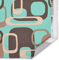 Ottertex Waterproof Printed Outdoor PFAS-Free 600 Denier UV Resistant Canvas Fabric by The Yard - for Sewing Or Upholstering Furniture, Awnings, Accessories, & More (Aqua Retro, 10 Yards)