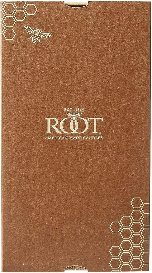 Root Candles Unscented Dinner Candles Premium Beeswax Blend Boxed Candle Set, Garnet, 5-Inch, 8-Count