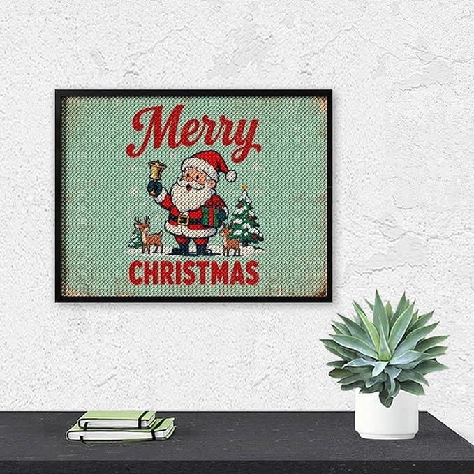 AIVKIEJK Diamond Painting Kits for Adults - Christmas Painting DIY 5D Full Drill Diamond Dots Paintings with Diamonds Gem Art and Crafts Home Decor 12"x16"