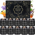 10 Pack Scented Candles for Men, Masculine Candle Gift Set with Woody & Fresh Scents, Soy Wax Aromatherapy Candles for Home, Gifts for Him, Boyfriend, Christmas