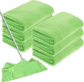 6 Pcs Extra Large Microfiber Cleaning Cloth Reusable Microfiber Towels Thick Washable Cleaning Towel for Home Office Windows Floors and Cars, 30 x 20 Inch (Green)