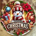 Christmas Snowman Holly Ball Diamond Painting Kits for Adults,5D Diamond Art Kits for Adults Beginners,DIY Full Round Drill Diamond Dot Painting Gem Art Kits for Adult,Home Wall Decor 13.8x13.8 Inch