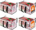 RoomHacks Clear Moving Bags Heavy Duty Extra Large, Moving Supplies with Reinforced Handle and Double Zipper, Storage Bags for Moving Essential, Packing Bags Alternative to Moving Box(4 Packs, Clear)