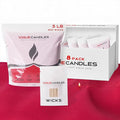 Vogue Candles Red Pearled Candle Sand Wax (5 LB) – Mother’s Day Candle Kit with 400 Cotton Wicks for DIY Home Lighting – Plant-Based & Reusable Wax Granules Refill for Custom Vessels (8 Pack)