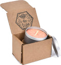 BeeTheLight Beeswax Jar Candle - 100% Pure USA Bees Wax in Glass Container - All Natural Light Honey Scent