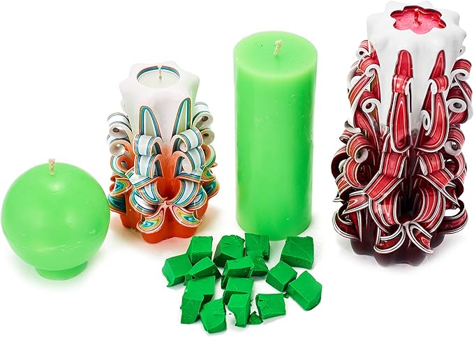 Bright Lime Candle Dye 2oz for Soy Candle Making – Candle Shop Premium Color Dye Blocks for Soy Wax, Beeswax, Paraffin - Candle Wax Dyes