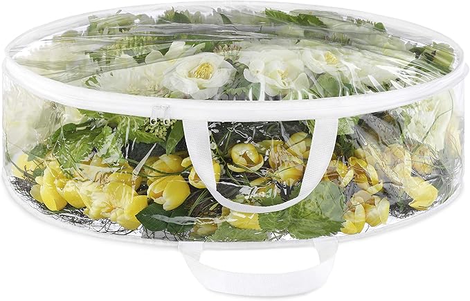 Whitmor Clear Everyday Wreath Bag