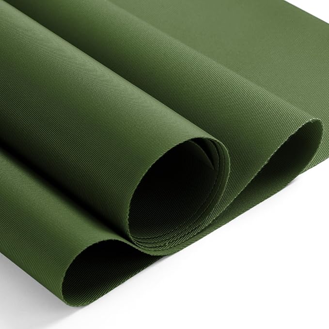 Nylon Fabric, 58" W 420D Waterproof Fabric 2 Yard Ripstop Nylon Material Outdoor Upholstery Twill Sewing Material for Patio Chair, Cushion, Purse, Tote Bag, Tent, Tarp Cover, DIY Project Retro Green