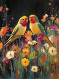 Diamond Painting Kits for Adults Parrot Diamond Painting Kits Flower 5D Full Square Drill Strass Crystal Crafts for Adults DIY Art Kit for Beginner, Home Wall Art, Gifts for Women 20x32in 6-N56968