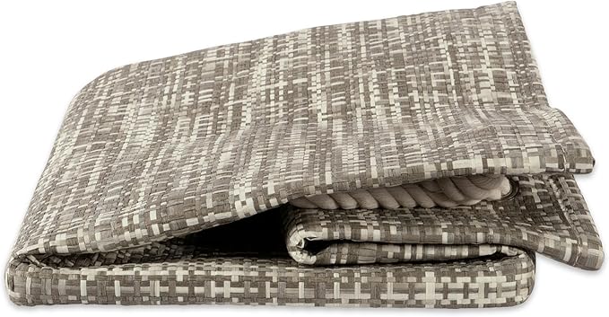 DII Woven Paper Storage Bin, Tweed, Gray, Large